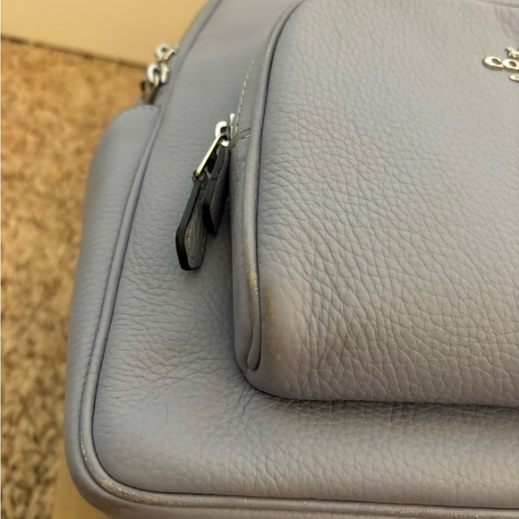 Coach Court Backpack. Front zip pocket, two side pockets, zip-top closure. - Picture 3 of 11